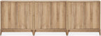 mopio Brooklyn Fluted Storage Cabinet, Modular Accent Buffet Sideboard by MopioInc