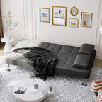 Shahoo Convertible Folding Futon Sofa Bed Sleeper Couch - Image 3