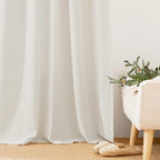 RYB HOME Linen Sheer Curtains - Image 6