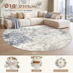 DMOYEST 10ft Round Area Rug Living Room Rugs - Image 2