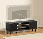 SUPERJARE TV Stand for 55 Inch TV, Entertainment Center - Image 3