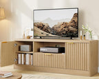 TEENFON 55" TV Stand for TVs Up to 60", Modern Fluted Entertainment Center - Image 3