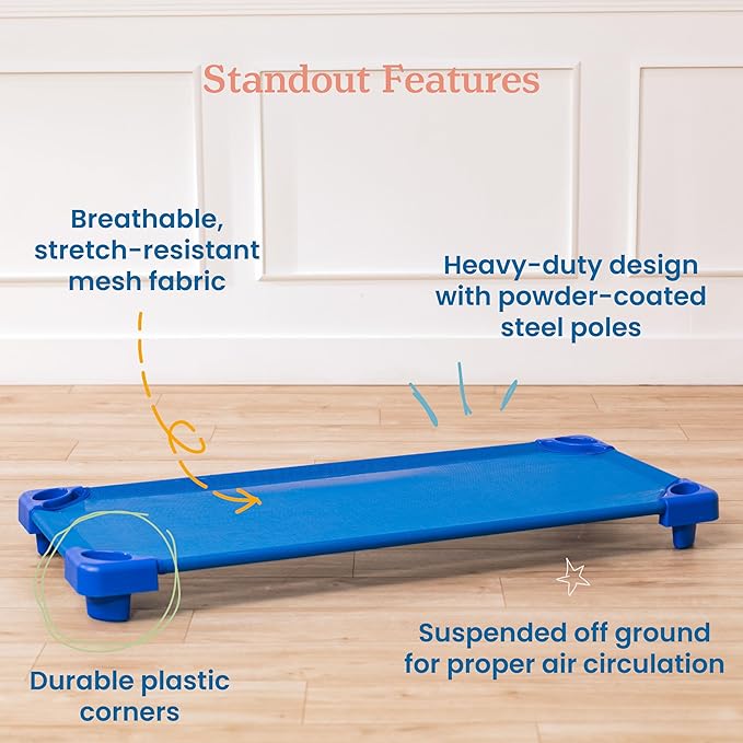 ECR4Kids Stackable Kiddie Cot - Image 6