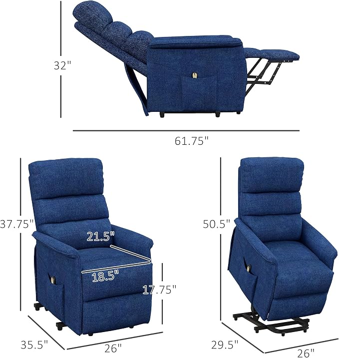 HOMCOM Power Lift Recliner Chair - Image 2