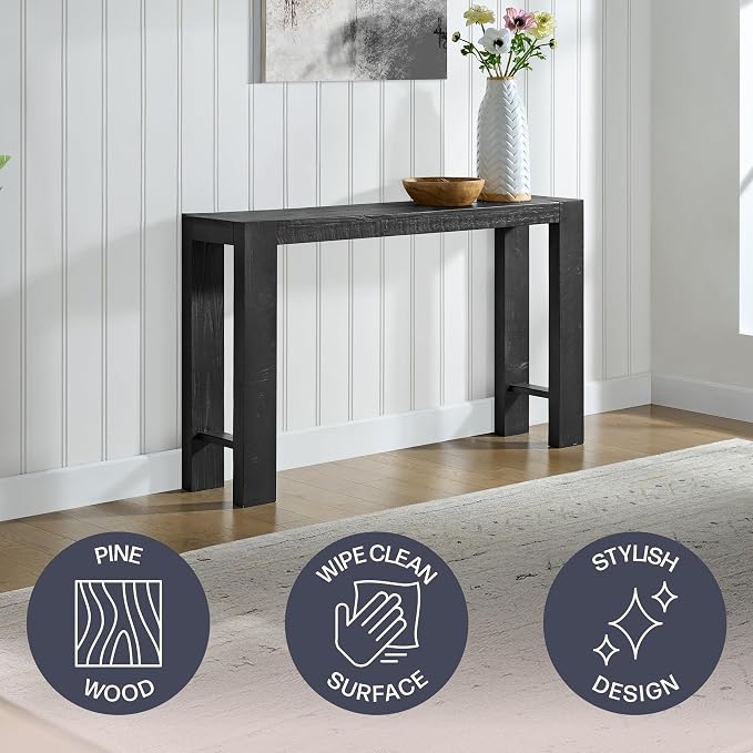 Alaterre Furniture Classic Solid Wood Console Table - Image 3