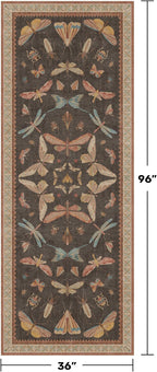 Boho Runner Rug 3x8, Stain Resistant Indoor Carpet - Image 2