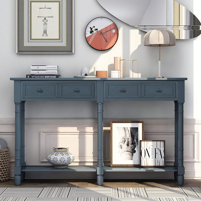 Merax Retro Console Table Sofa Table - Image 3