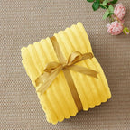 BEDELITE Ribbed Twin Blanket for Couch & Bed, Custard Yellow, Warm Yet - Image 6