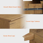 WAMPAT TV Stand Cabinets for 120+ Inches TVs, 4-in-1 Wood Media Console Table - Image 7