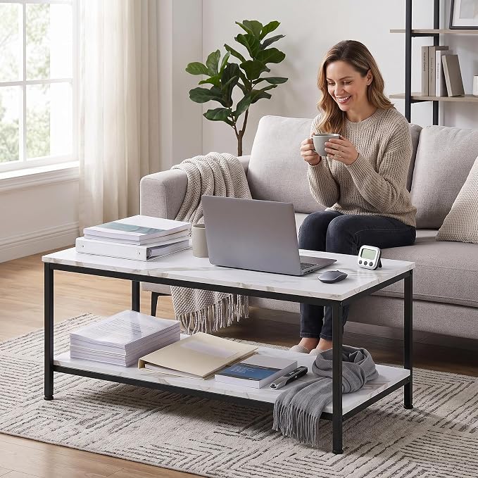 ZenStyle Industrial Coffee Table - Image 7