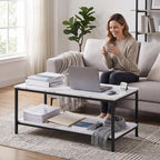 ZenStyle Industrial Coffee Table - Image 7