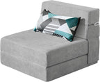 ANONER Folding Sofa Bed Couch Memory Foam Fold Out Chair Bed by ANONER