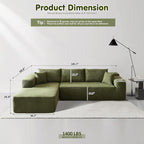 ovios 104" Cloud Boneless Couch - Image 2