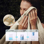 Bedsure 100% Cotton Muslin Blanket Twin XL - Image 3