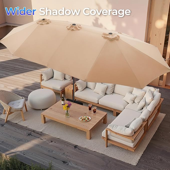 SUPERJARE 15FT Outdoor Patio Umbrella - Image 3