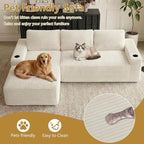 104" Cloud Sectional Couch L-Shaped - Image 6