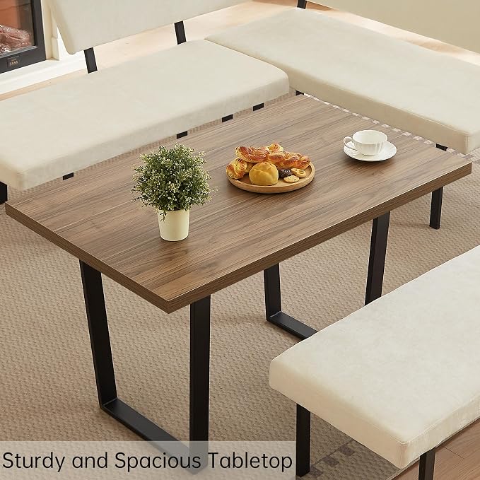 HIPIHOM 3-Piece Corner Dining Table Set - Image 6