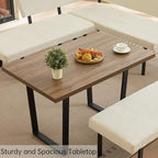 HIPIHOM 3-Piece Corner Dining Table Set - Image 6