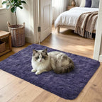 2x3 Taro Purple Fluffy Soft Area Rug Non-Slip - Image 2