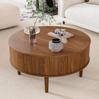 Round Fluted Lift Top Coffee Table - Image 3