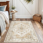 AMADA HOMEFURNISHING 3x5 Washable Area Rug, Low-Profile Entryway Rug - Image 8