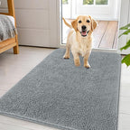 OLANLY Dog Door Mat for Muddy Paws 44x32, Super Absorbent Chenille Mud Mat | by OLANLY