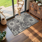 Findosom Washable Runner Rug 2x3, Non Slip High-Low Textured Floral Small - Image 5