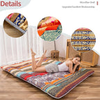 MAXYOYO Bohemian Retro Floor Mattress Vintage Floral Japanese Futon Mattress - Image 8