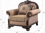 4PS Traditional Collection Living Room Set Formal Luxury Sofa Set Includes Sofa - Image 8