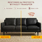 Leather Honey Black Recoloring Balm: Color Restorer and Scratch/Scuff Remover - Image 2