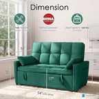 54'' Sleeper Sofa Bed, Convertible Pull Out Couch Futon - Image 2