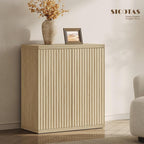 SICOTAS Buffet Cabinet with Storage Accent Sideboard Modern Credenza with Doors - Image 2