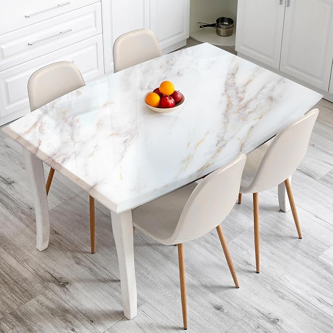 rabbitgoo Glossy Marble Contact Paper Peel and Stick Wallpaper 23.6" X 196.8" - Image 2