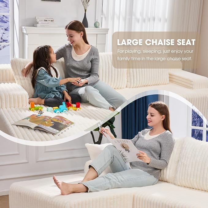 Modular Sectional Sofa Couches L-Shape Couch 3 Seat Modular Sofa Memory Foam - Image 4
