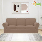 Easy-Going 7 Pieces Stretch Couch Cover Washable Sofa Cover Set - Image 2