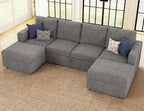 Belffin Modular Sectional Sleeper Sofa Bed - Image 4