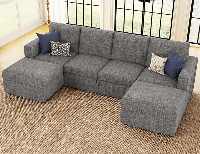 Belffin Modular Sectional Sleeper Sofa Bed - Image 4