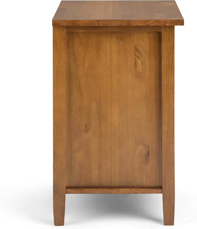 SIMPLIHOME Warm Shaker Solid Wood 24 inch Wide Transitional-Style Bedside - Image 4