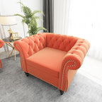 Mid-Century Sofa Chair, Velvet Accent Chair - Image 9