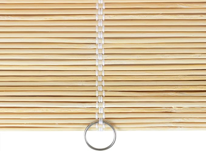 Red Lantern Matchstick Cordless Window Shade - Image 8