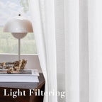 H.VERSAILTEX Linen Curtains Flax Linen Blended Curtain Panels - Image 5