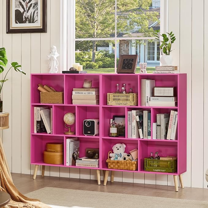 LEYAOYAO 7 Cube Bookshelf, 3 Tier Book Shelf - Image 8