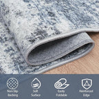 Aelenmu Round Rug 5ft Washable Rug - Image 5
