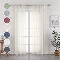 Sheer Curtains 96 Inch Length, Elegant Sheer Curtains by OWENIE