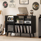 LELELINKY Large 48'' Record Player Stand - Image 8