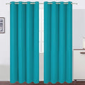 Teal Blackout Curtains/52 x 108 Inch/Set of 2 Panels Room Darkening Thermal by Lemomo