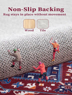SERISSA 2x5 Washable Non Slip Boho Runner Rug - Image 3