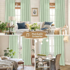 Light Filtering Linen Curtains 84 Inch - Image 6