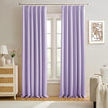 Custom Pleated Curtains Lilac Color, Heat Blocking Window Treatment by KEQIAOSUOCAI