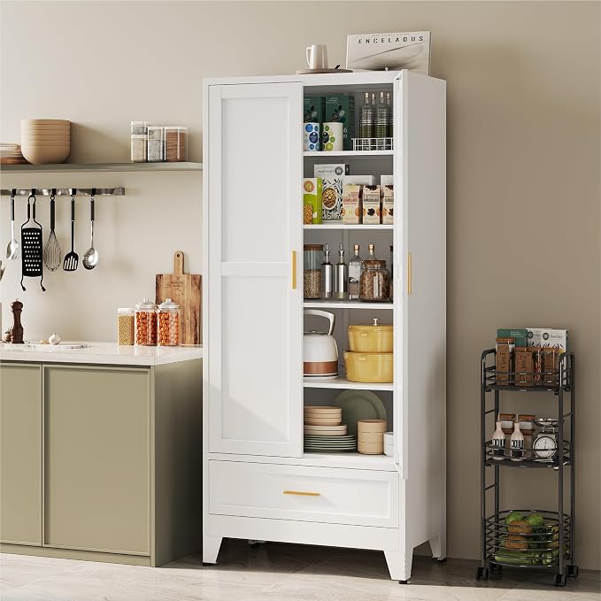 YAUWOH 71''Tall Kitchen Pantry Cabinet - Image 2